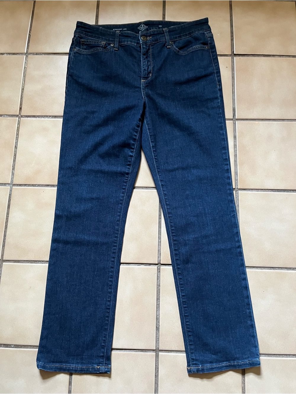 St. John's Bay Dark Blue Straight Leg Women's Jeans